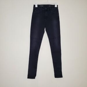 AG Adriano Goldschmied Farrah Skinny Black Jeans Size 26R